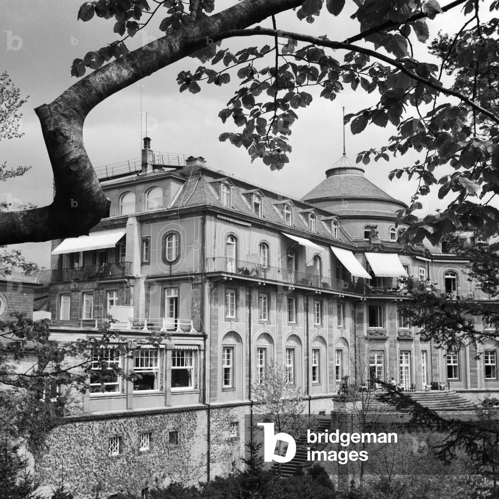 Spa resort Buehlerhoehe in the Black Forest region, Germany 1930s (b/w photo)