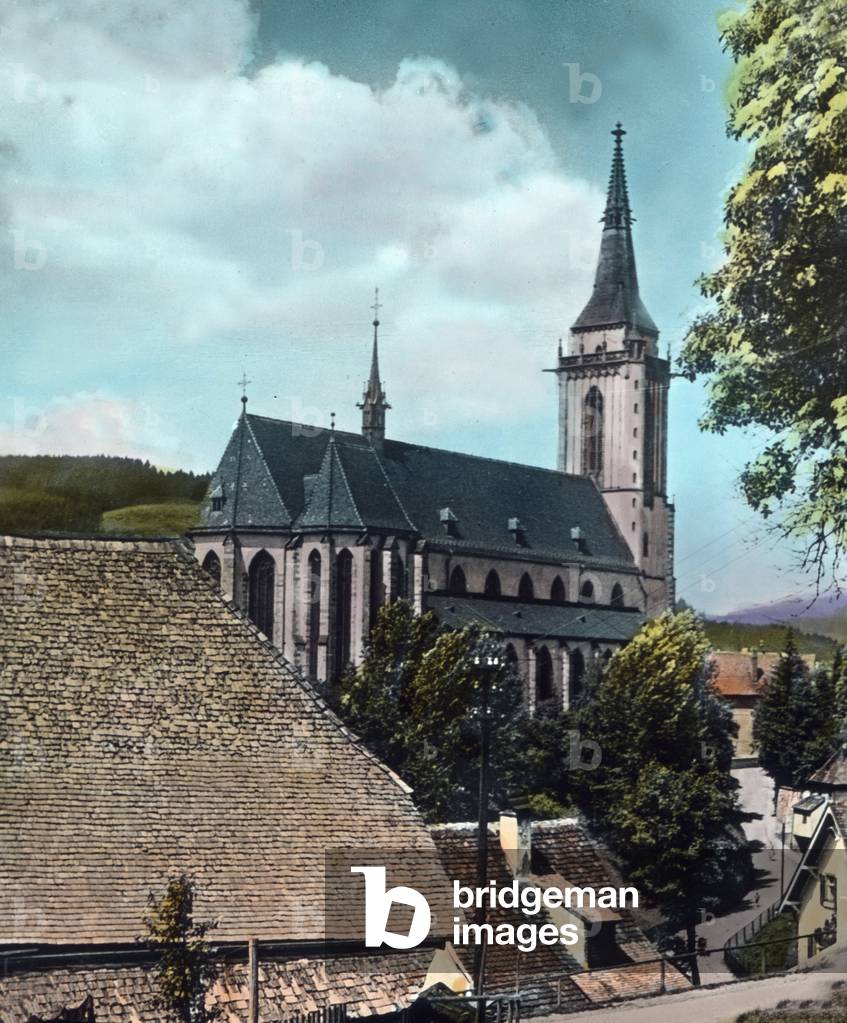 Germany, Baden region, image: the municipality of Neustadt in the Black Forest. View to the parish church St. Jakobi or Cathedral of Neustadt. Image date: circa 1910. Carl Simon Archive