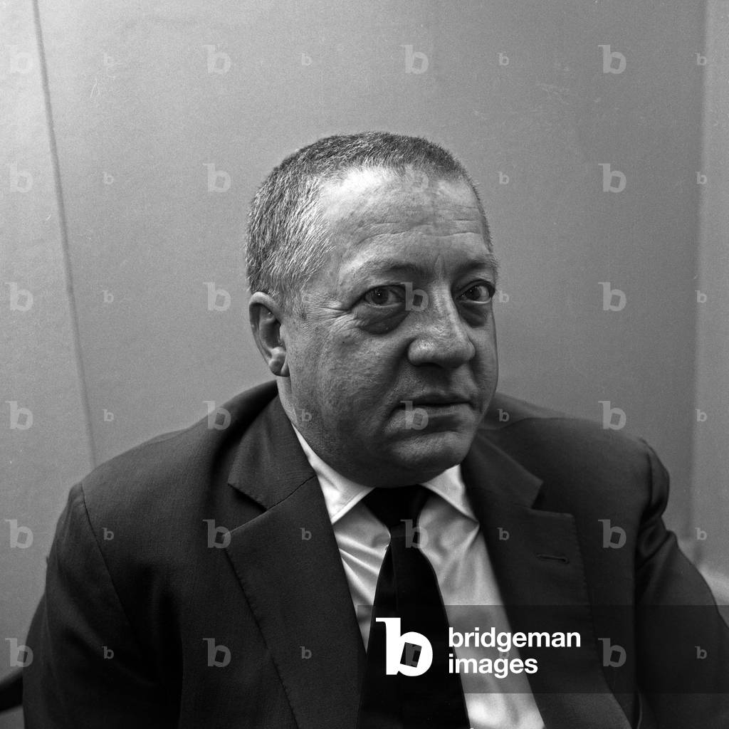 German actor and dubbing actor Josef Dahmen at Hamburg, Germany 1960s