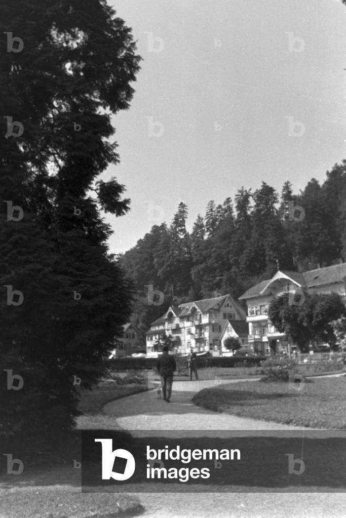 Holidays in the Black Forest, Germany 1930s (b/w photo)