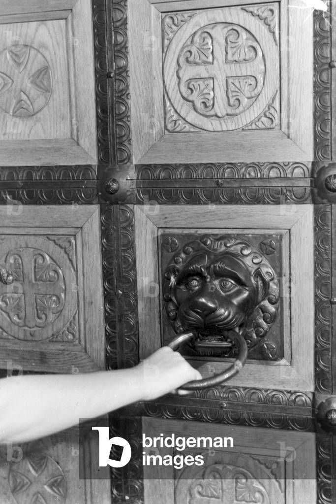 Visitation of the Krupp-School in Berndorf, Germany 1930s (b/w photo)