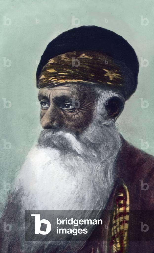 Spain, portrait of a Moor, historical illustration, undated, Carl Simon Archive