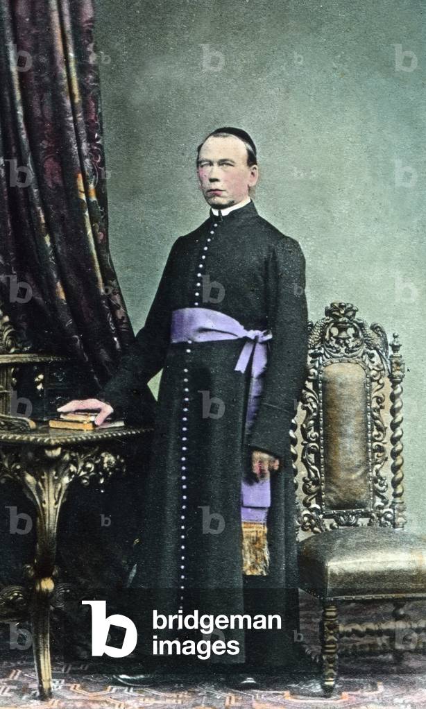 Europe, Germany, Catholic, Association of Jounreymen, Journeymen's Union, 1910s, 1920s, 20th century, archive, , history, historical garment, man, standing, pose, posing, 19th century, clergyman