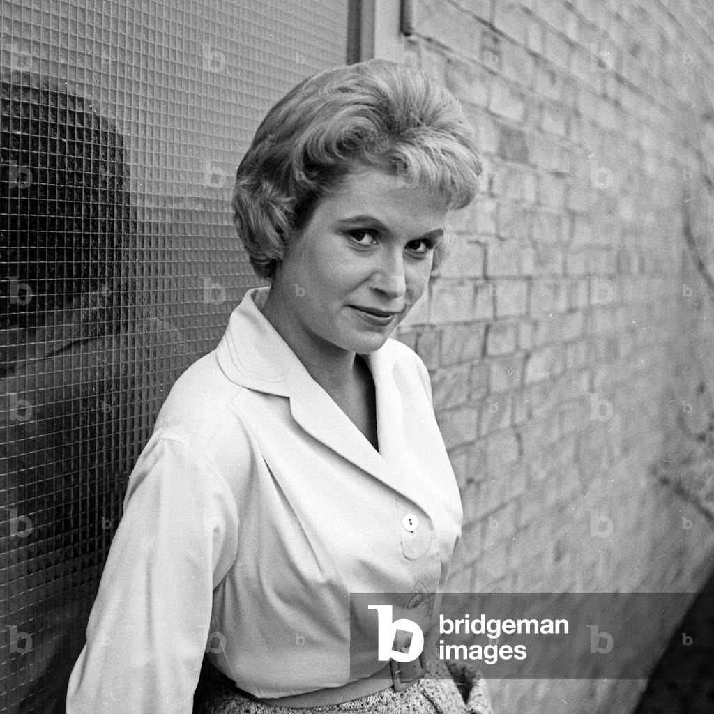 German actress Heliane Bei at Hamburg, Germany 1960s