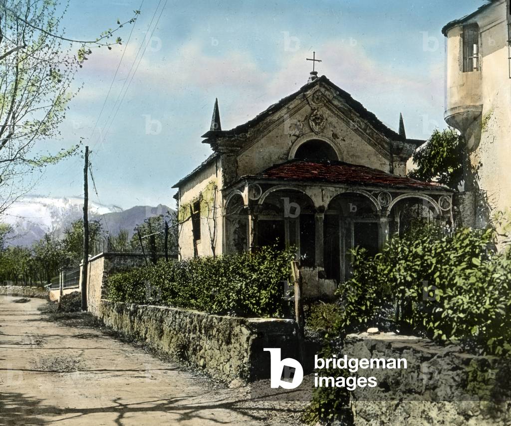 A chapel near Casa di Ferro at Rivapiana, a Locarno suburb, Switzerland 1920s