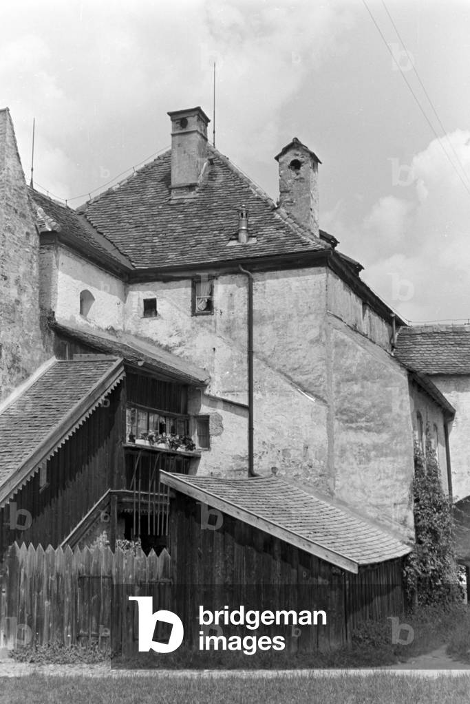 Vacation at Burghausen in Bavaria, Germany 1930s (b/w photo)