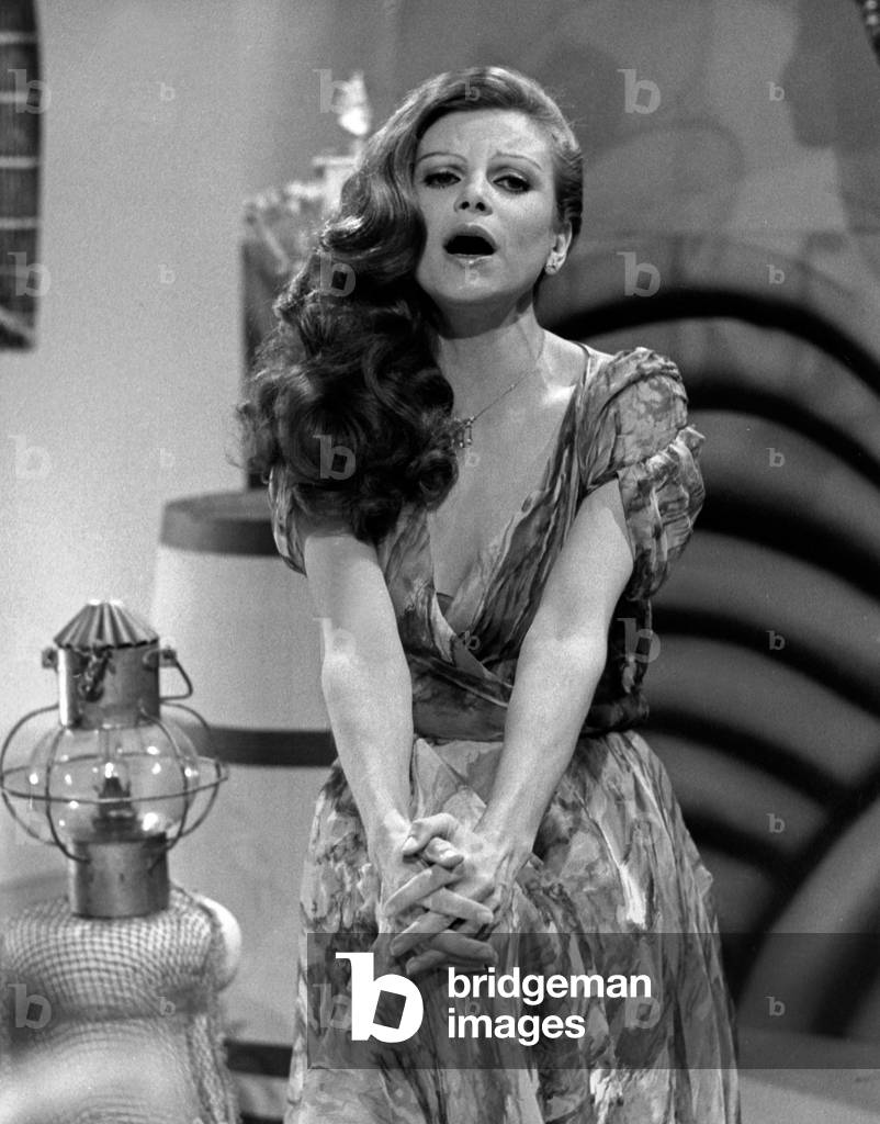 Italian singer and actress Milva, end 1970s