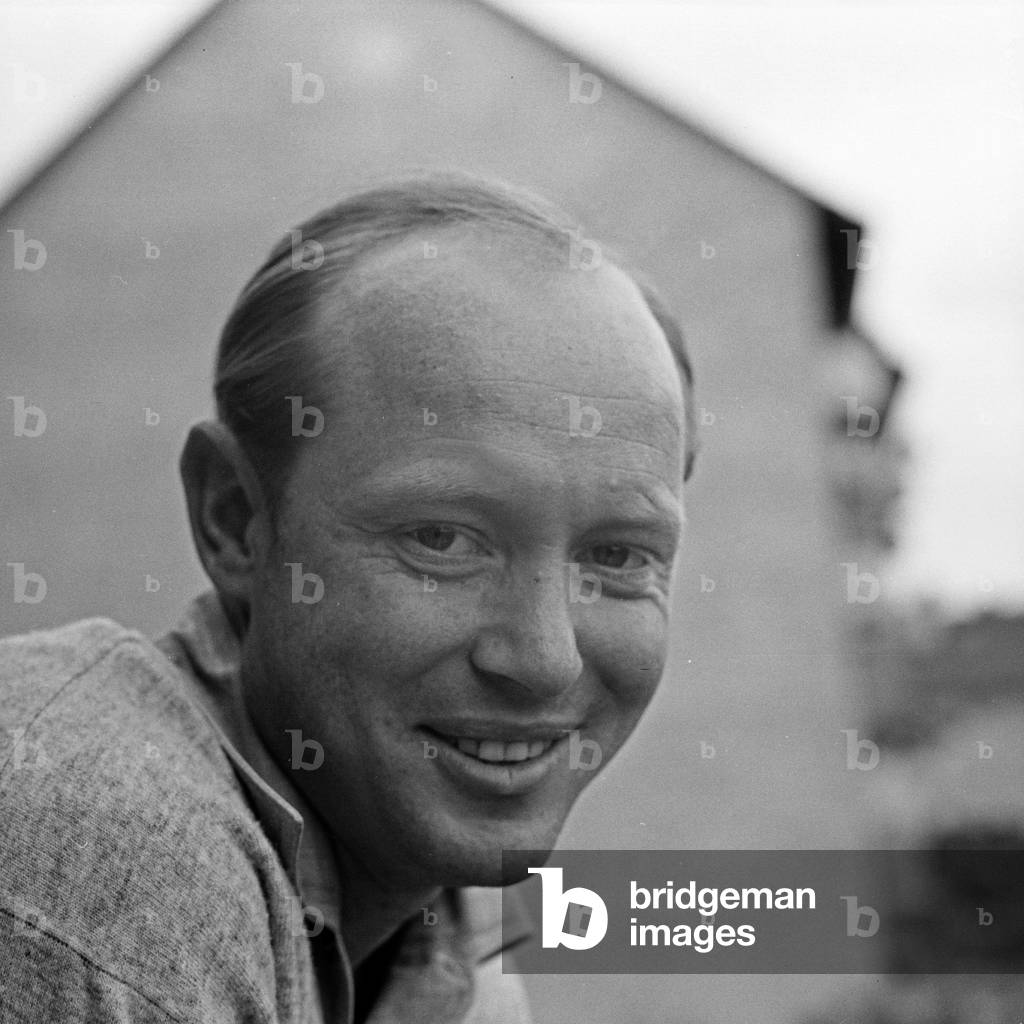 German actor and dubbing actor Ernst Jacobi, Germany 1960s