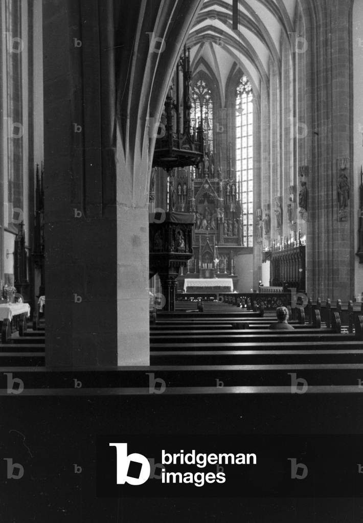 A trip to Würzburg, Germany 1930s (b/w photo)