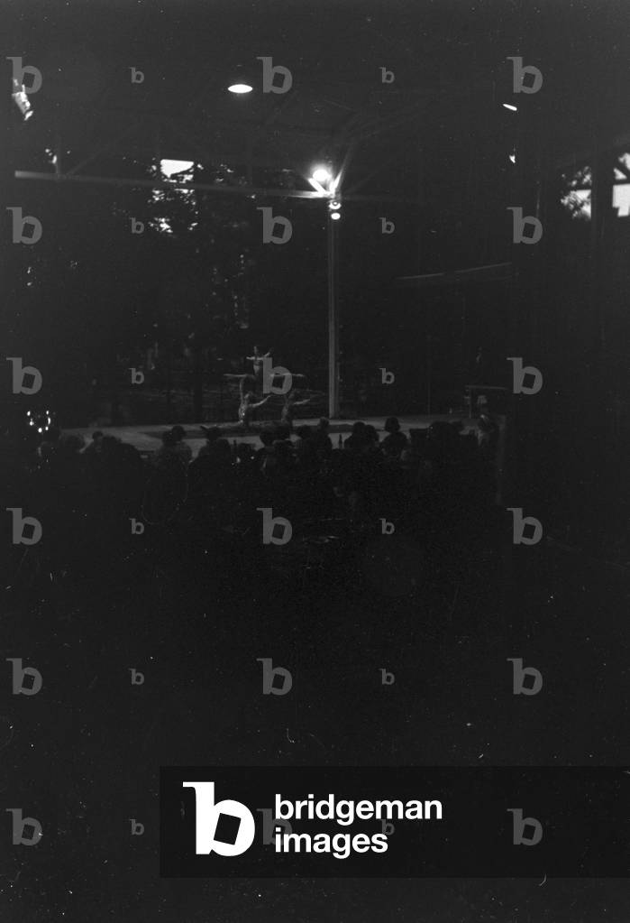 Camping near Marbach at Naab, Germany 1930 (b/w photo)