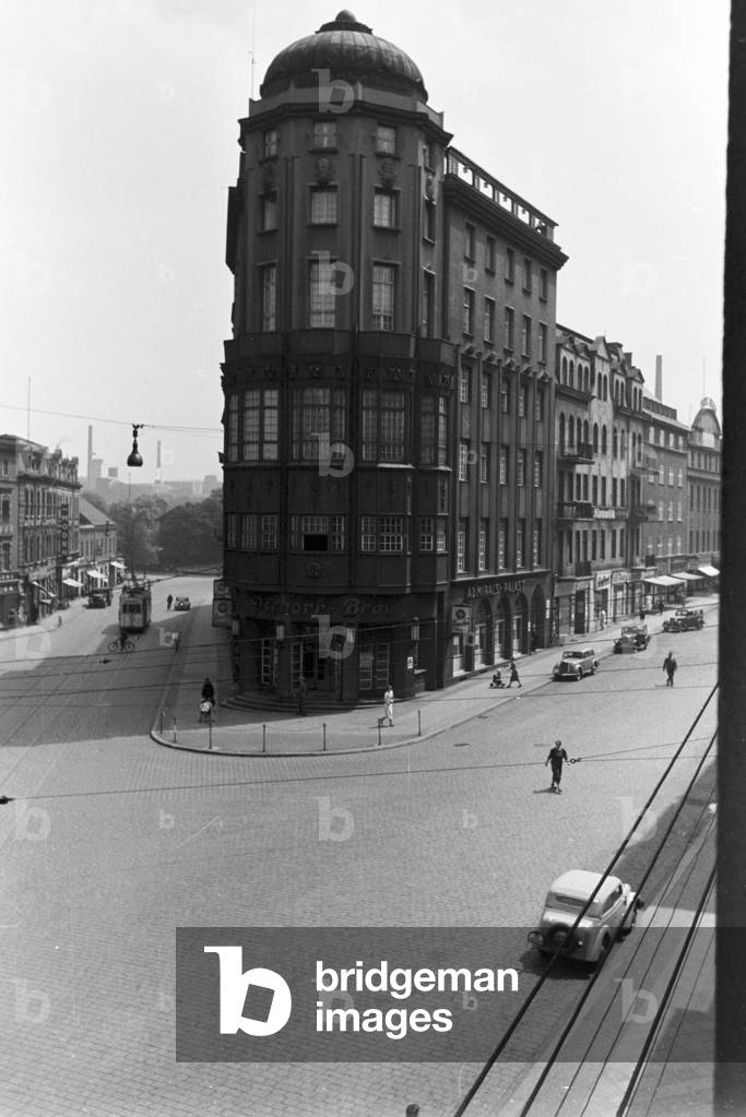 A trip to Hindenburg in Upper Silesia, Germany 1930s (b/w photo)