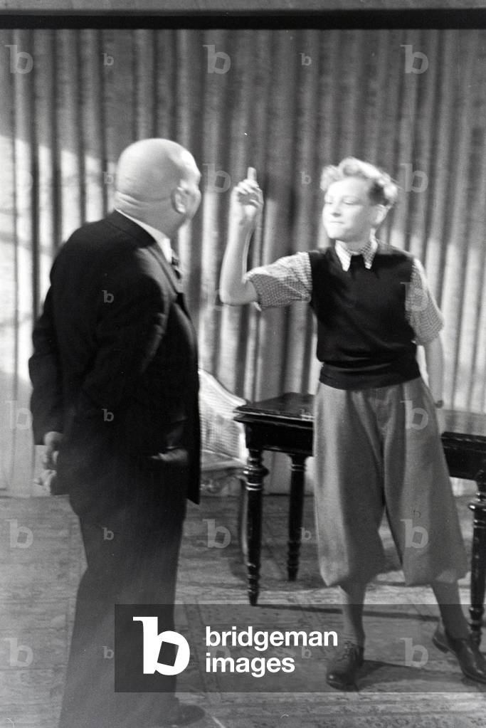 Actors at the audition for the film Familienanschluss by Carl Boese, Germany ca.1940 (b/w photo)