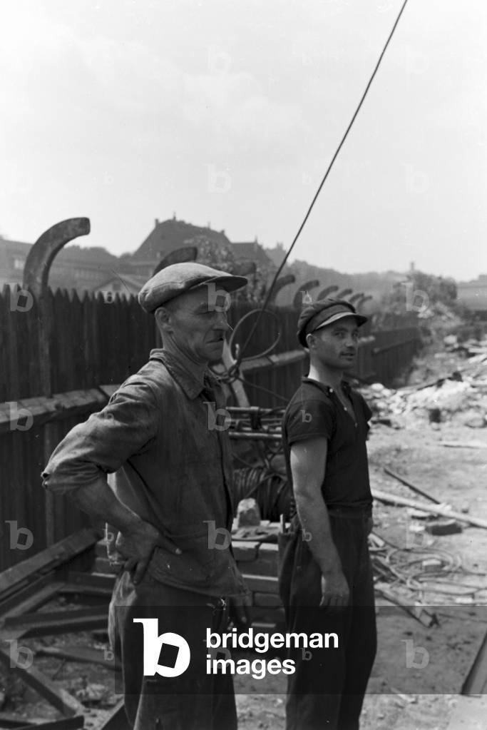 Craftsmen working, Witten, Germany 1930s (b/w photo)
