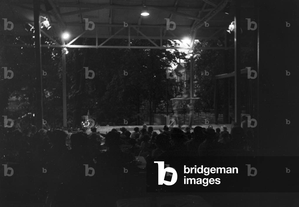Camping near Marbach at Naab, Germany 1930 (b/w photo)