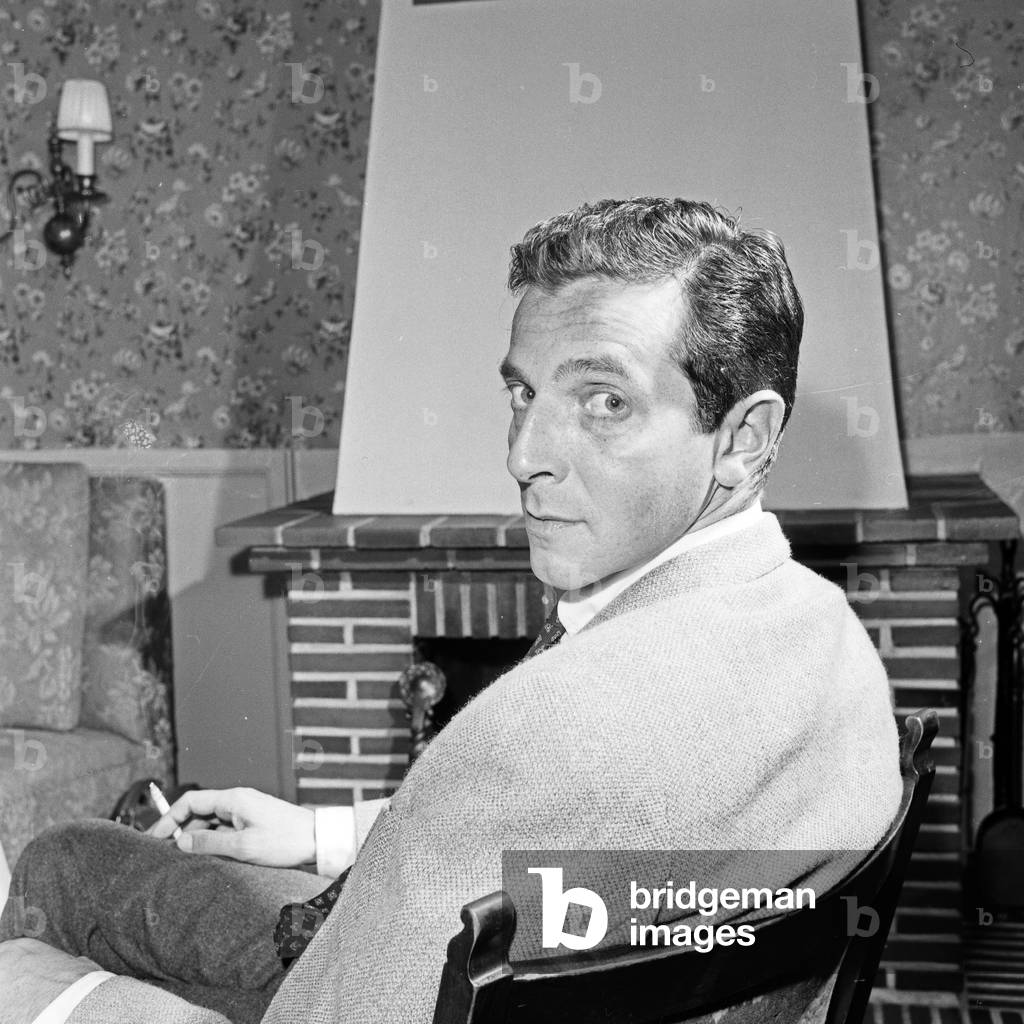 Swiss actor and stage director Pinkas Braun at Hamburg, Germany 1960s