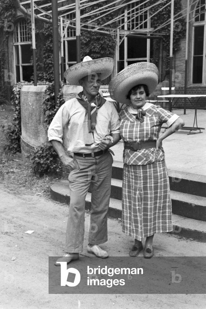 Scenes from childhood in Germany during the 1930s (b/w photo)