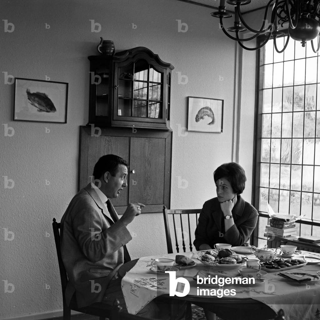 The wife of German operetta and opera singer Heinz Hoppe, Germany 1960s