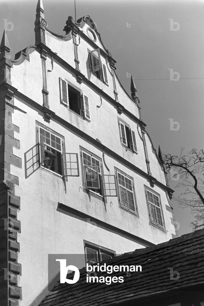 A trip to Bad Friedrichshall, Germany 1930s (b/w photo)