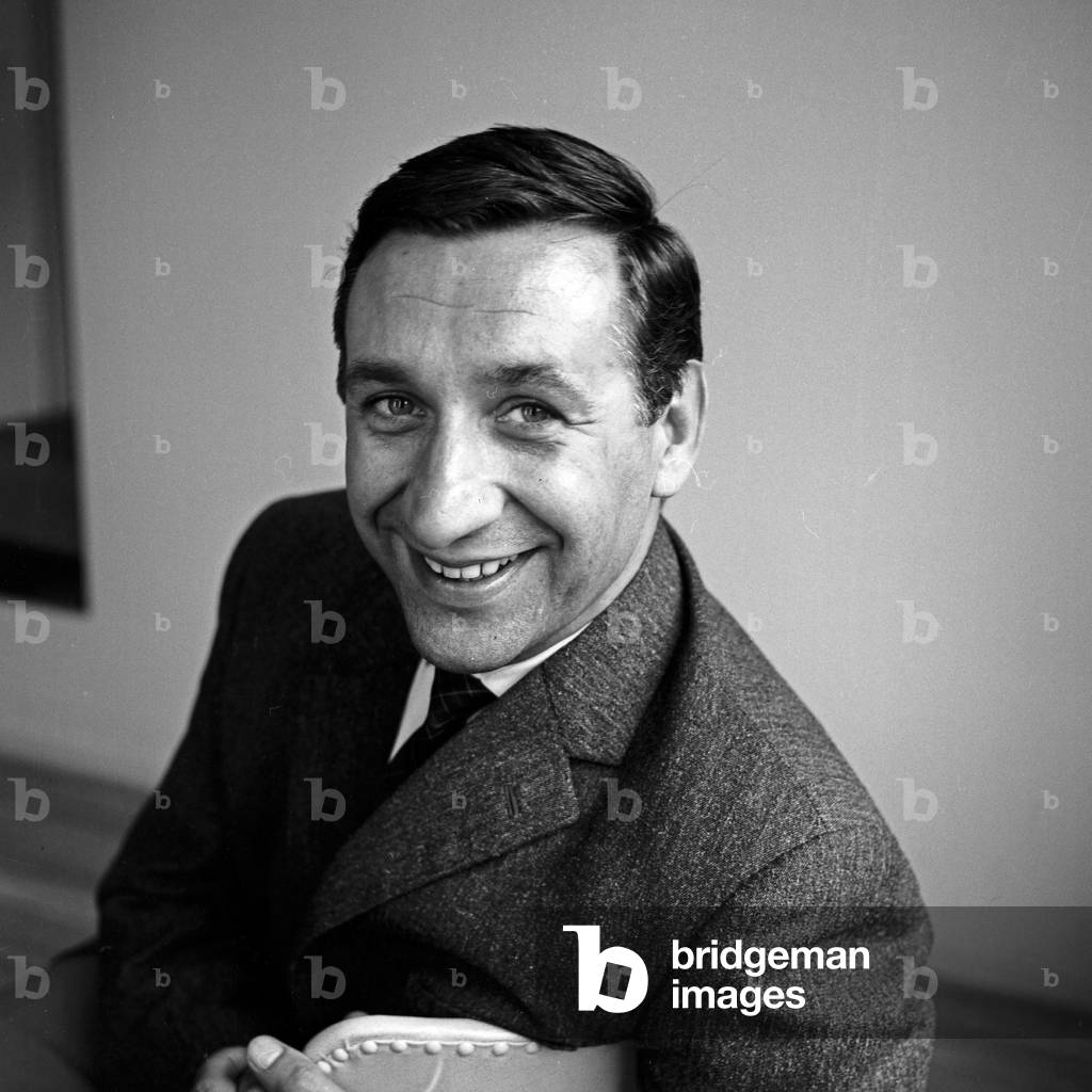 German actor, dubbing actor and audop play speaker Lothar Gruetzner, Germany 1960s
