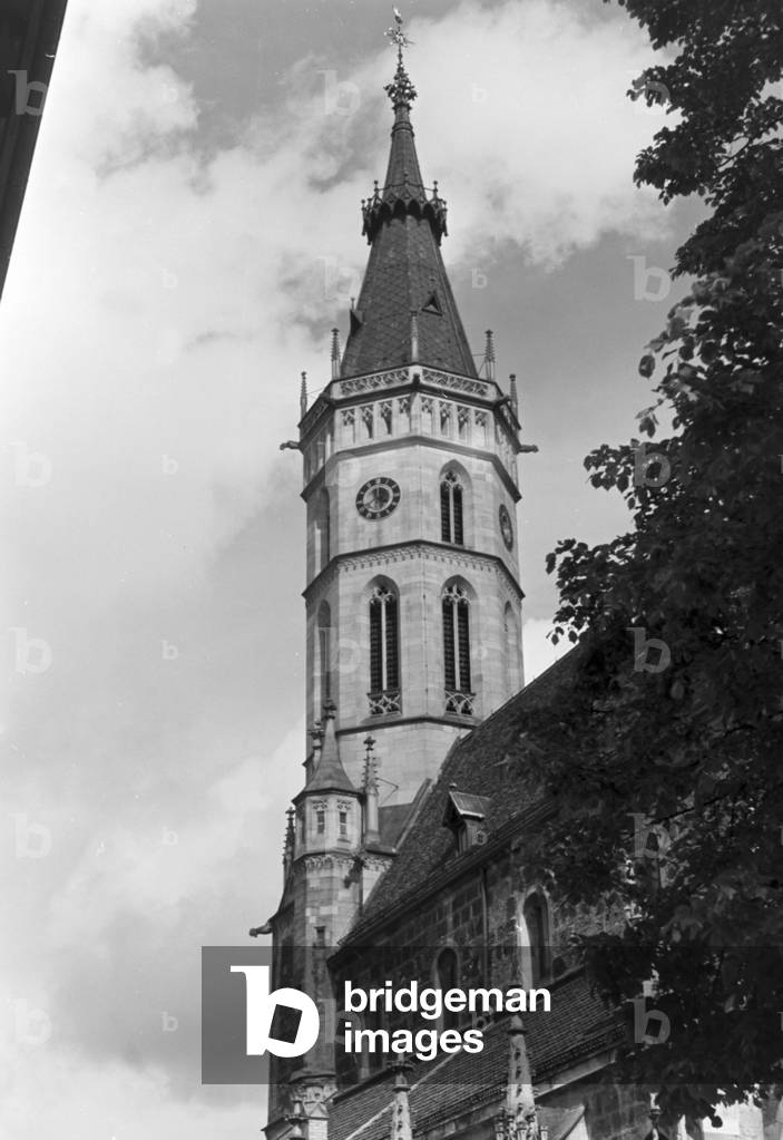A trip to Bad Urach, Germany 1930s (b/w photo)