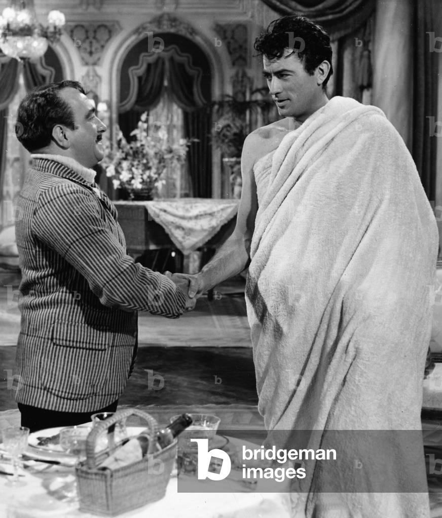 American actor Gregory Peck in scene