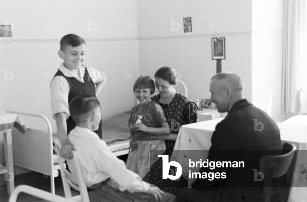 Scenes from childhood in Germany during the 1930s (b/w photo)