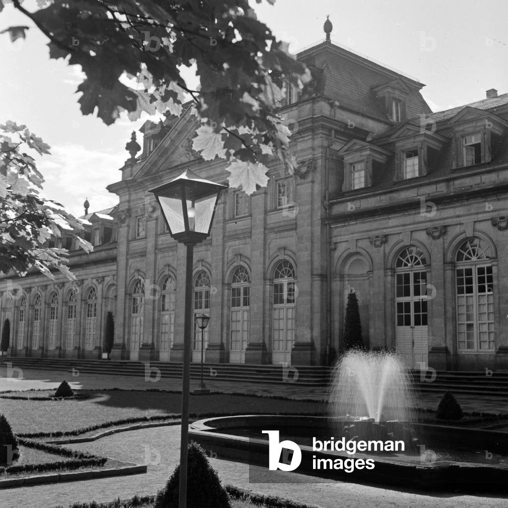 View to Fulda orangery, Germany 1930s (b/w photo)
