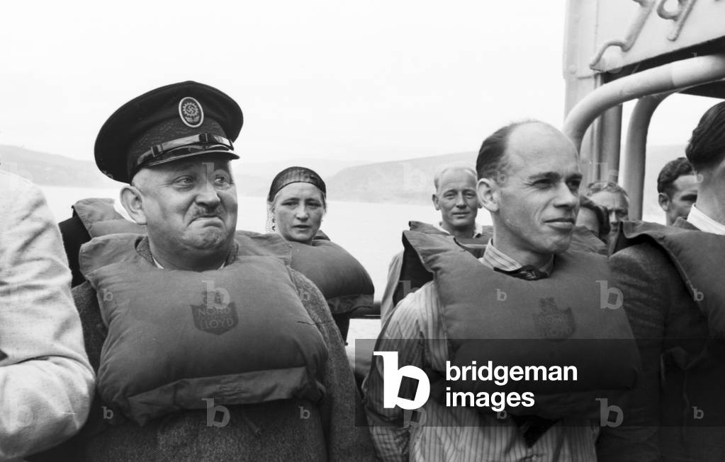 A cruise to Norway, Germany 1930s (b/w photo)