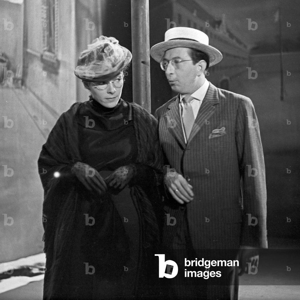 At the set for the TV show 