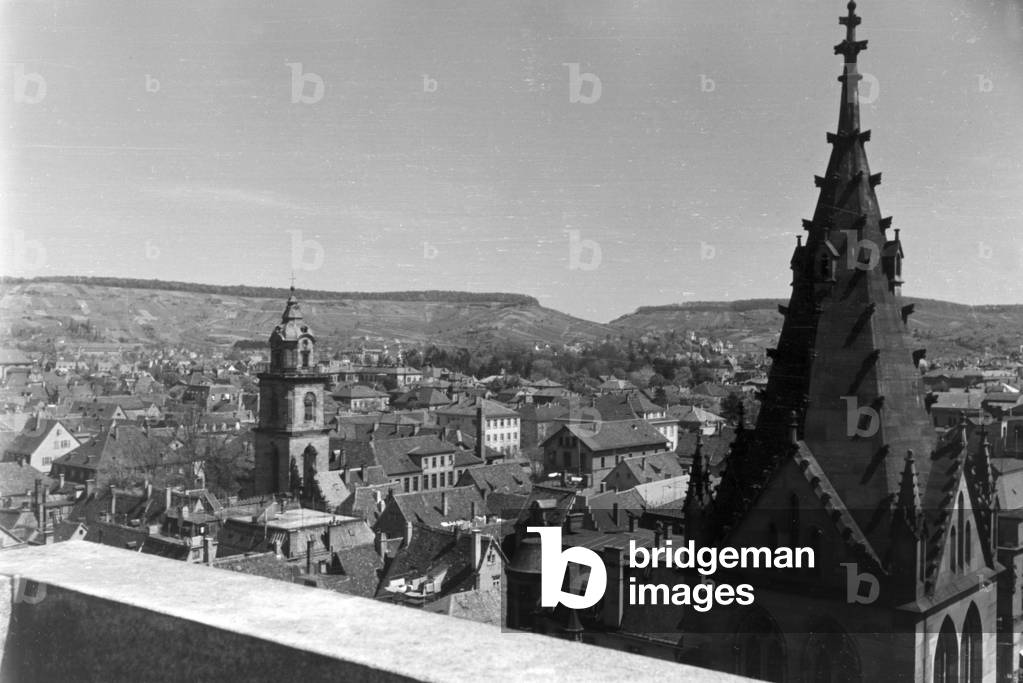 A trip to Heilbronn, Germany 1930s (b/w photo)