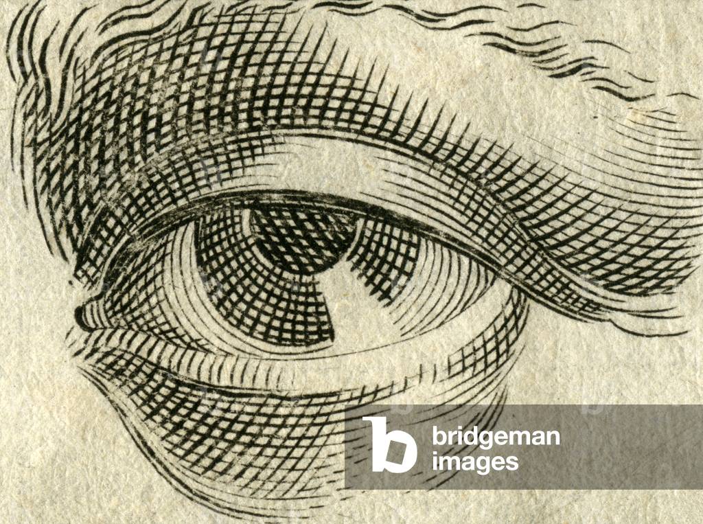The eye , copperplate engraving, about 1700