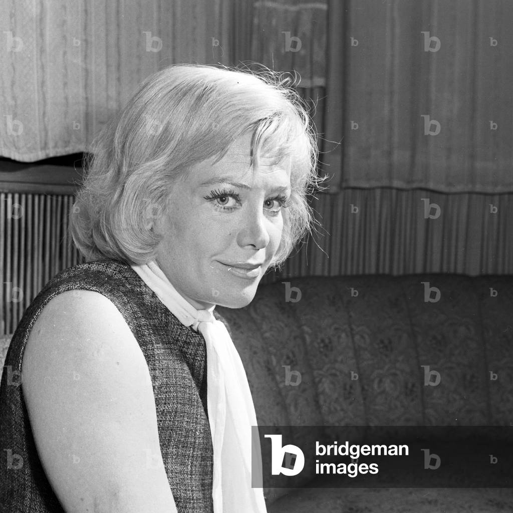 German actress, chanson singer and author Hildegard Knef at Hamburg, Germany 1960s