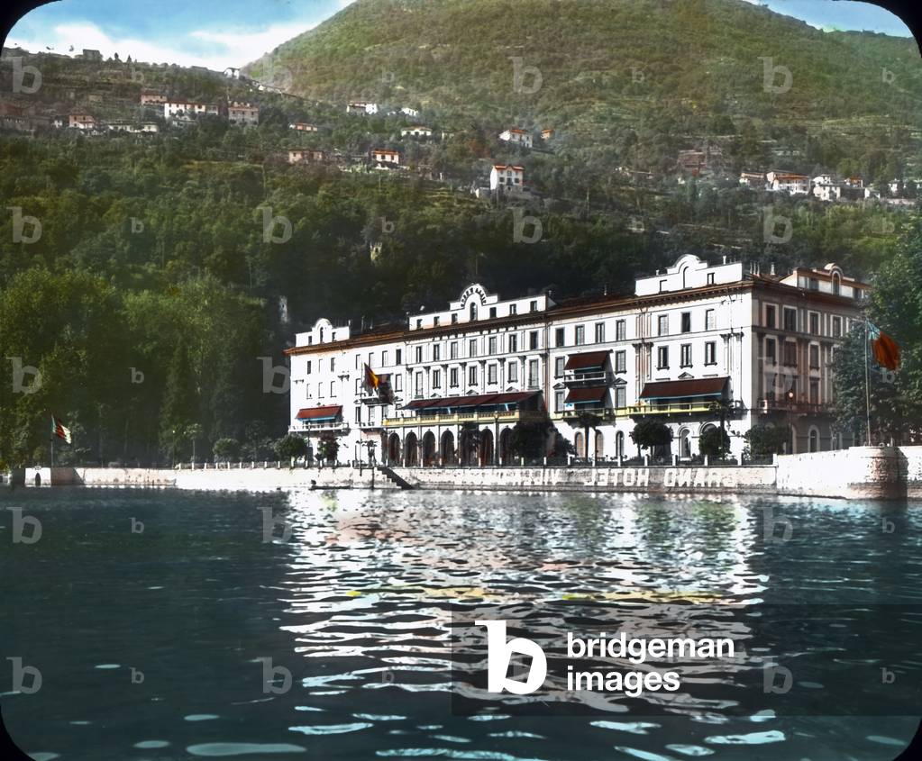 View to the Residence and Hotel Villa d'Este in Cernobbio on the Lake Como in Northern Italy