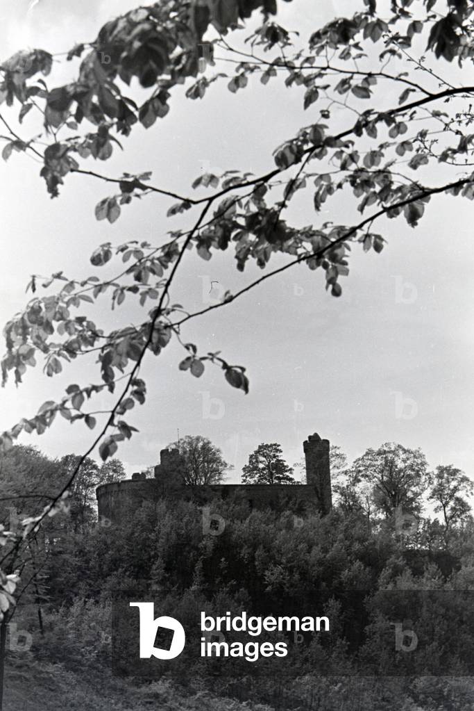 A trip to Kaup on the Rhine, Germany 1930s (b/w photo)