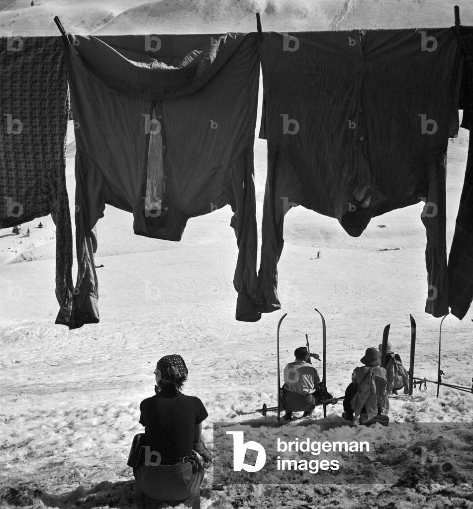 A trip to Mittelberg in Austria, Germany 1930s (b/w photo)