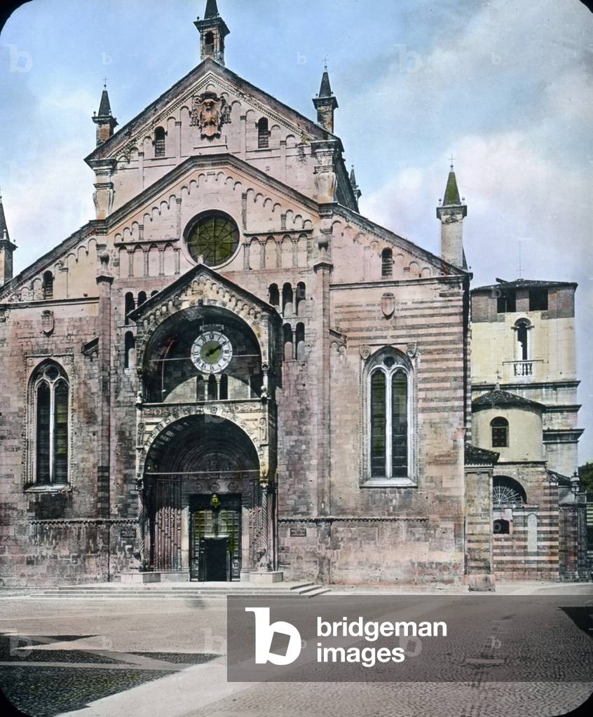 Italy, Verona Cathedral, image date: circa 1920. Carl Simon Archive