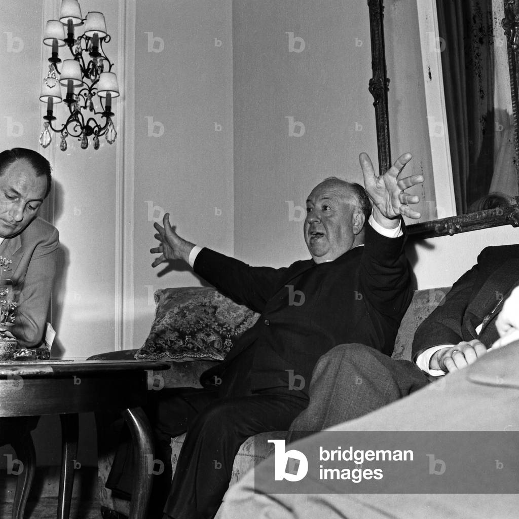 American movie director and producer Alfred Hitchcock visiting Hamburg, Germany 1960s