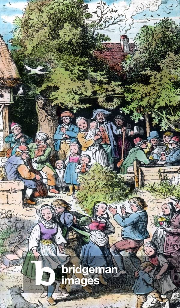 Illustration of painter and illustrator Ludwig Richter, Germany 19th century