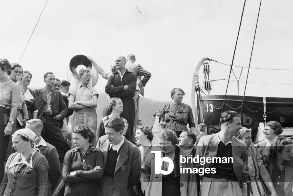 A cruise to Norway, Germany 1930s (b/w photo)