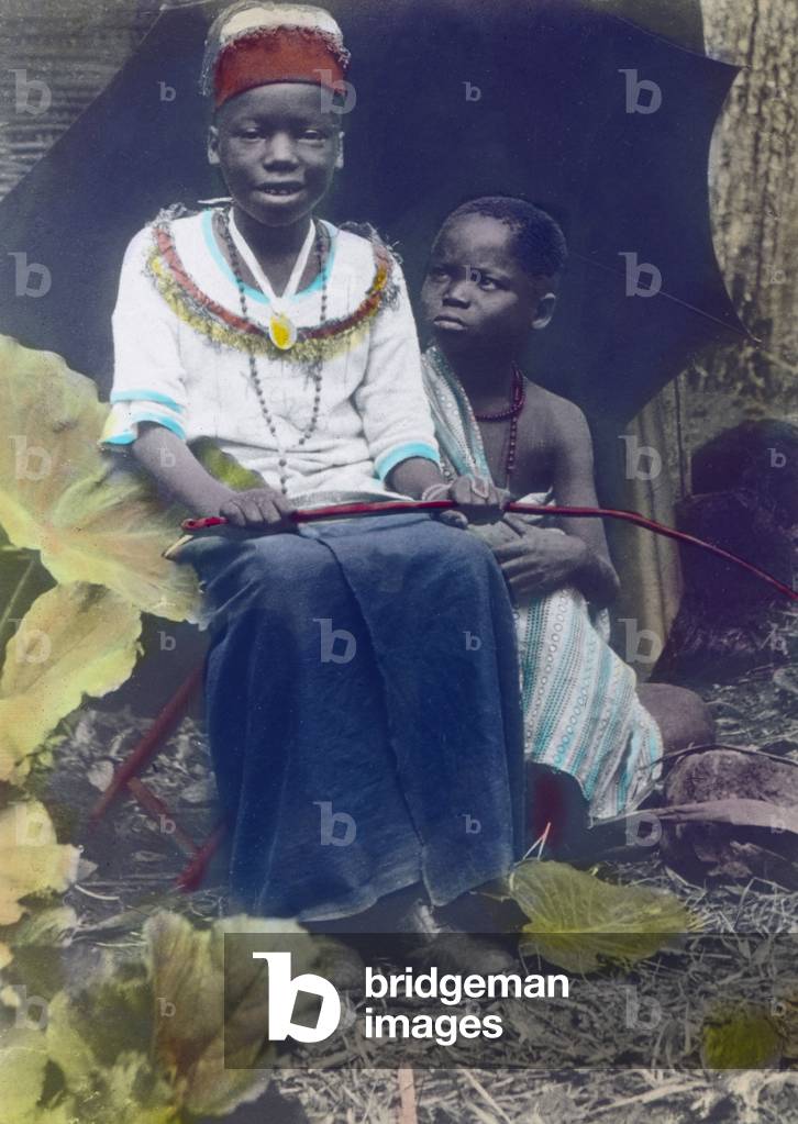 German East Africa colony. Little chief from Kibosho. Image date: circa 1905. Carl Simon Archive