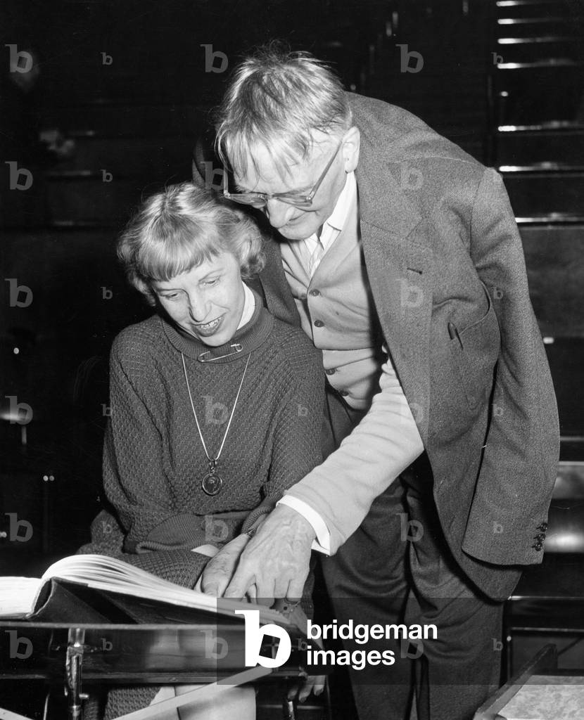 Austrian Americam actres Lotte Lenya (left), Germany 1960s