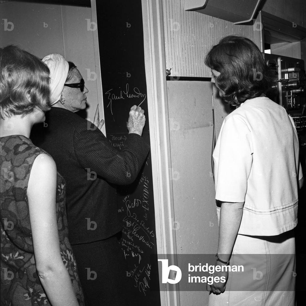 Swedish actress and singer Zarah Leander at Hamburg, Germany 1960s