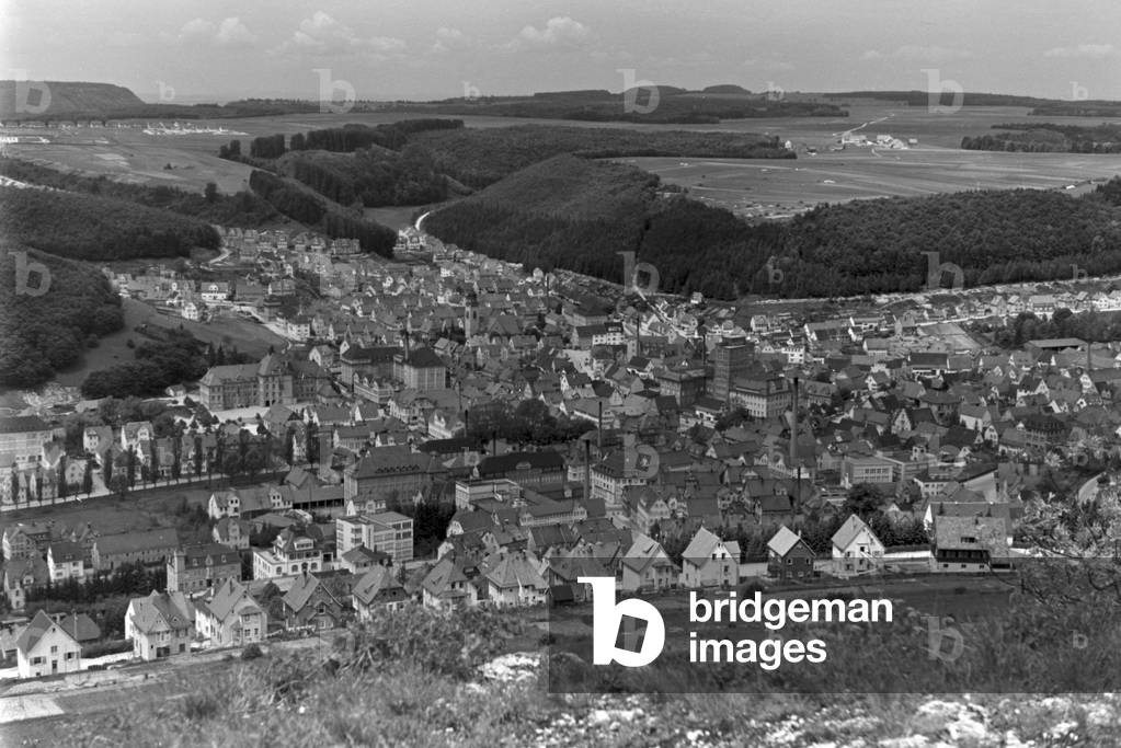 A trip to Tailfingen, Germany 1930s (b/w photo)