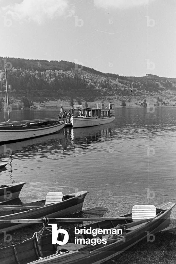 The Titisee in the Southern Black Forest, Germany 1930s (b/w photo)