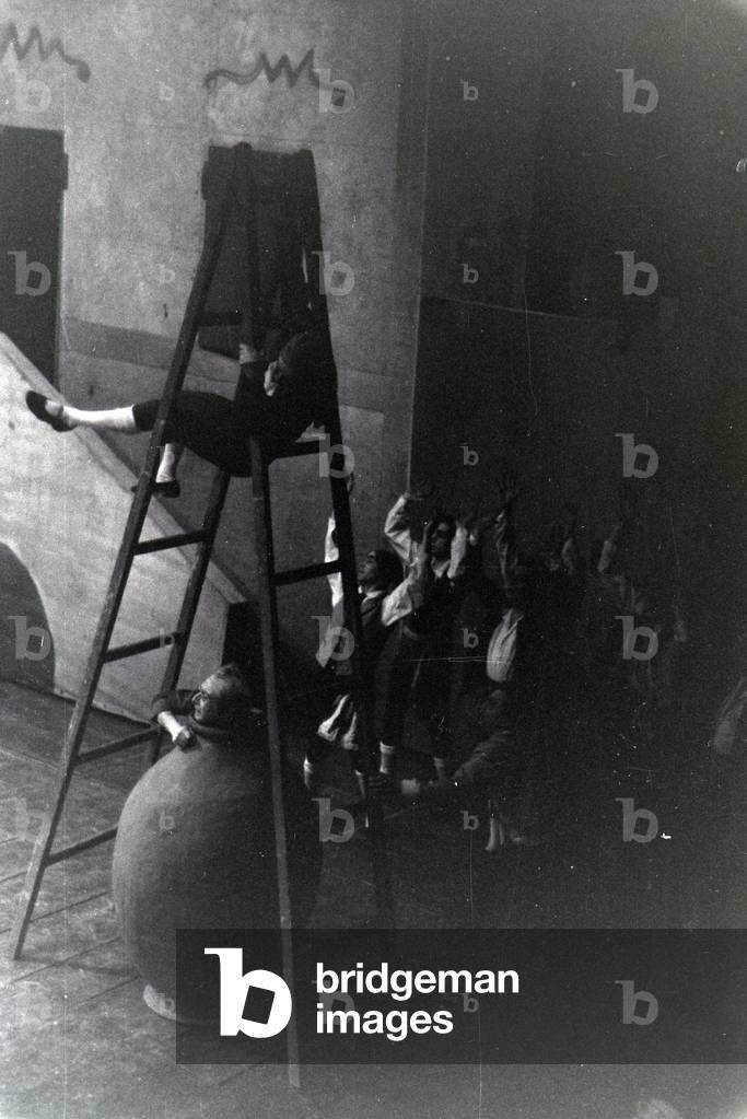 Performance in the opera in Rome, Italy 1940s (b/w photo)
