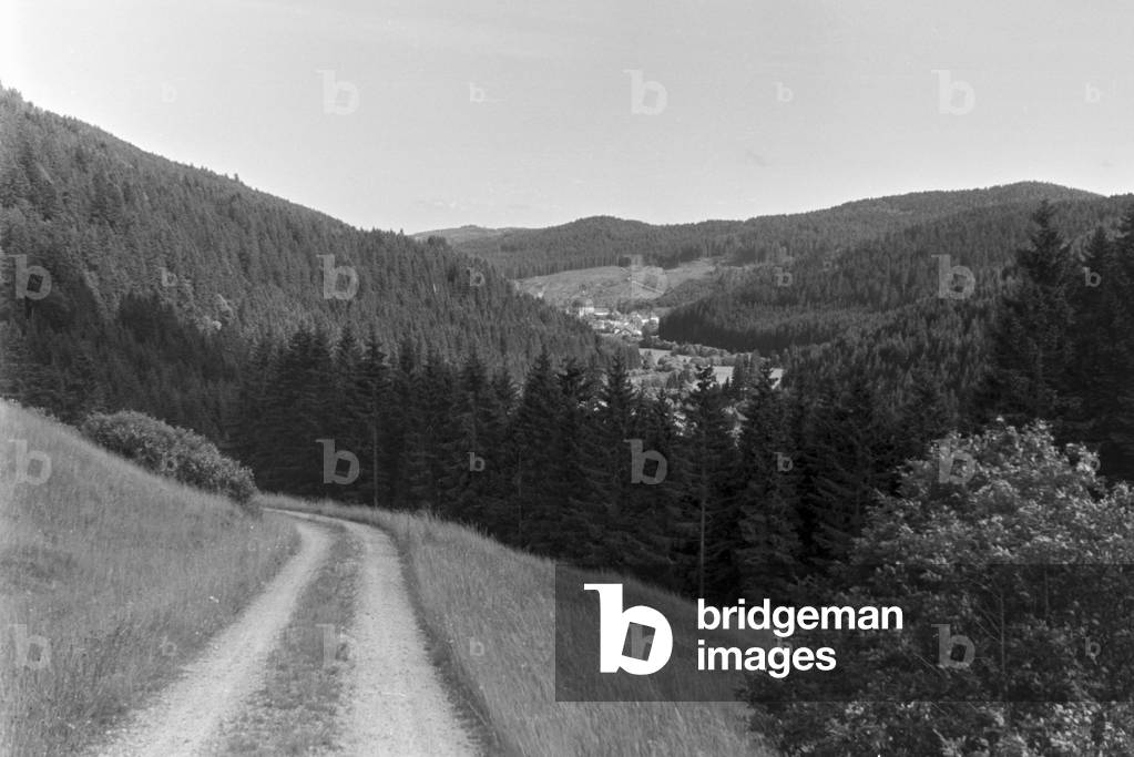 A stay at a health resort in St Blasien, Germany 1930s (b/w photo)
