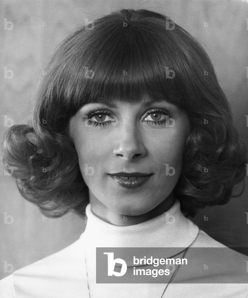 German television announcer Heidrun von Goessel, end 1970s
