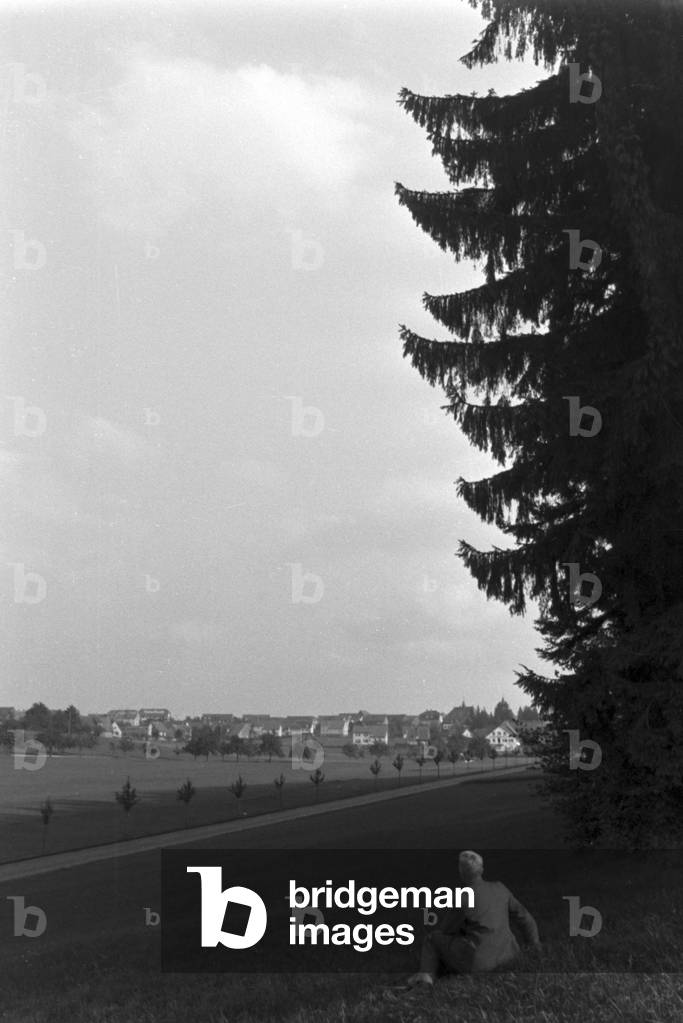 Holidays in the Black Forest, Germany 1930s (b/w photo)