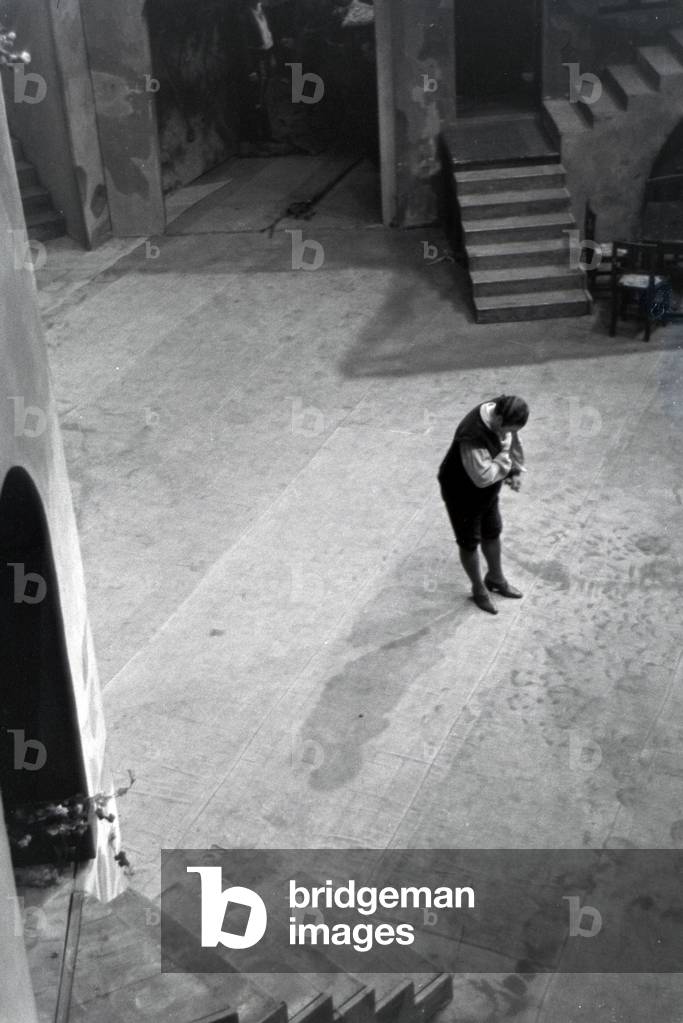 Performance in the opera in Rome, Italy 1940s (b/w photo)