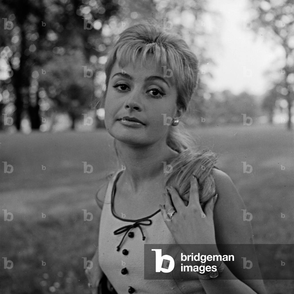 Austrian actress Margot Philipp at Hamburg, Germany 1960s